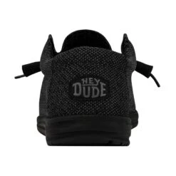 Wally Sox Micro - Total Black -Hey Dude Store 40019 0XJ WALLY SOX MICRO TOTAL BLACK LEFT 5