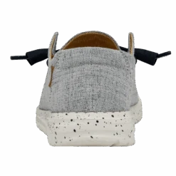 Wendy Chambray - White Light Blue -Hey Dude Store 40058 4ND WENDY CHAMBRAY WHITE BLUE LEFT BACK