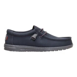 Wally Canvas - Dark Grey -Hey Dude Store 40375 029 WALLYCANVAS DARKGREY RIGHT SIDE conversion1