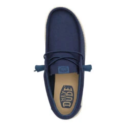 Wally Canvas - Navy 15 Wally Canvas - Navy -Hey Dude Store 40375 410 WALLYCANVAS NAVY TOP conversion1