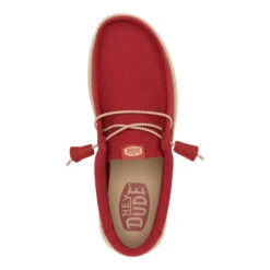 Wally Canvas - Chili -Hey Dude Store 40375 660 WALLYCANVAS CHILI TOP conversion1