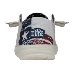 Wendy Texas Canvas - Off White -Hey Dude Store 40381 1LB WENDYTEXASCANVAS OFFWHITE LEFTBACK 1