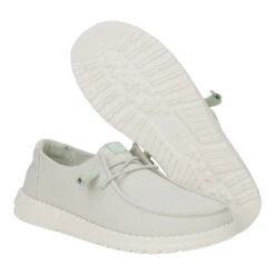 Wendy Canvas - Grey -Hey Dude Store 40386 030 WENDYCANVAS GREY PAIR BOTTOM conversion1