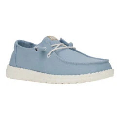 Wendy Canvas - Dusty Blue -Hey Dude Store 40386 49R WENDYCANVAS DUSTYBLUE RIGHT 3QTR conversion1