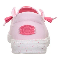 Wendy Canvas - Light Pink -Hey Dude Store 40386 6JN WENDYCANVAS LIGHT PINK BACK conversion1