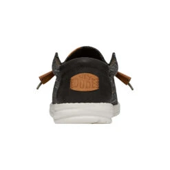 Wally Plaid - Grey -Hey Dude Store 40402 030 WALLYPLAID GREY LEFTBACK conversion1