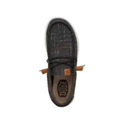 Wally Plaid - Grey -Hey Dude Store 40402 030 WALLYPLAID GREY RIGHTTOP conversion1