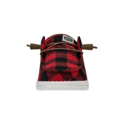 Wendy Buffalo Plaid - Red And Black Plaid -Hey Dude Store 40617 643 WENDYBUFFALOPLAID REDBLACK LEFTFRONT conversion1
