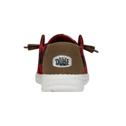 Wendy Buffalo Plaid - Red And Black Plaid -Hey Dude Store 40617 643 WENDYBUFFALOPLAID REDBLACK RIGHTBACK conversion1