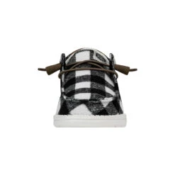 Wendy Buffalo Plaid - White And Black Plaid 11 Wendy Buffalo Plaid - White And Black Plaid -Hey Dude Store 40617 103 ALT150 conversion1
