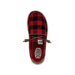 Wendy Buffalo Plaid - Red And Black Plaid -Hey Dude Store 40617 643 ALT120 conversion1