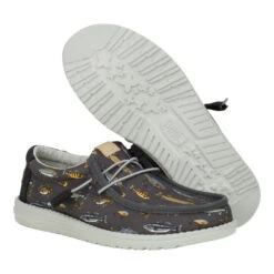 Wally Fish Lure - Black 12 Wally Fish Lure - Black -Hey Dude Store 40624 001 WALLYFISHLURE BLACK PAIR BOTTOM conversion1