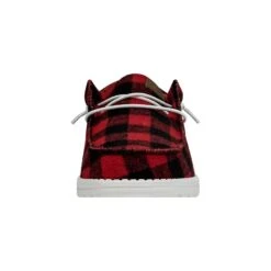 Wally Buffalo Plaid - Red And Black Plaid -Hey Dude Store 40657 610 WALLYBUFFALOPLAID RED LEFTFRONT
