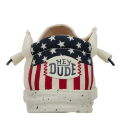Wally Americana - Off White -Hey Dude Store 40687 1LB WALLY AMERICANA OFF WHITE LEFT BACK conversion1