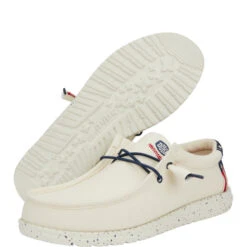 Wally Americana - Off White -Hey Dude Store 40687 1LB WALLY AMERICANA OFF WHITE PAIR BOTTOM conversion1