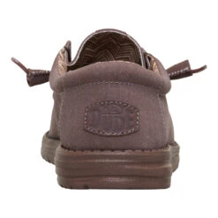 Wally Stretch Canvas - Deep Taupe -Hey Dude Store 40700 0PO WALLYSTRETCHCANVAS DEEPTAUPE BACK conversion1