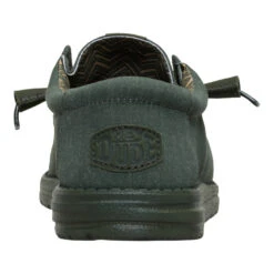 Wally Stretch Canvas - Deep Green -Hey Dude Store 40700 3TJ WALLYSTRETCHCANVAS DEEPGREEN BACK conversion1