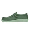 Wally Stretch Canvas - Duck Green/Iceberg Green -Hey Dude Store 40700 3YQ WALLYSTRETCHCANVAS DUCKGREEN ICEBERGGREEN LEFT SIDE