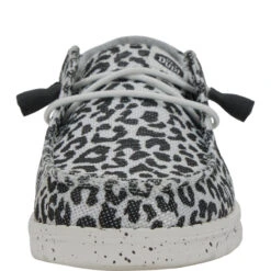 Wendy Leopard - Black/Grey 11 Wendy Leopard - Black/Grey -Hey Dude Store 40735 097 WENDY LEO JACQUARD BLACK GREY LEFT FRONT conversion1