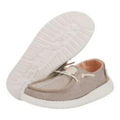 Wendy Youth Metallic Sparkle - Rose Gold -Hey Dude Store 40830 7D9 WENDY Y METALLIC SPARKLE ROSE GOLD PAIR BOTTOM