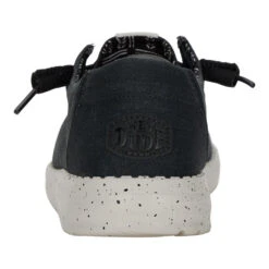 Wendy Stretch Canvas - Black -Hey Dude Store 40902 001 WENDY CANVAS BLACK LEFT BACK