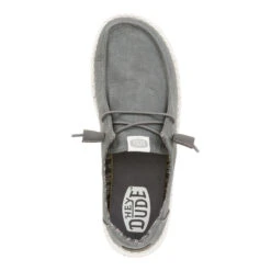 Wendy Stretch Canvas - Dark Grey 15 Wendy Stretch Canvas - Dark Grey -Hey Dude Store 40902 029 WENDYSTRETCHCANVAS DARKGREY TOP conversion1