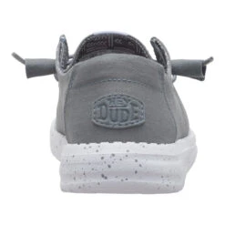 Wendy Stretch Canvas - Monument Grey 13 Wendy Stretch Canvas - Monument Grey -Hey Dude Store 40902 1UM WENDYSTRETCHCANVAS MONUMENTGREY BACK conversion1