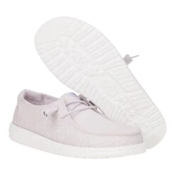 Wendy Stretch Canvas - Lavender -Hey Dude Store 40902 530 WENDYSTRETCHCANVAS LAVENDER PAIR BOTTOM