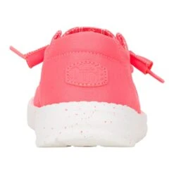 Wendy Stretch Canvas - Fiery Coral -Hey Dude Store 40902 79C WENDYSTRETCHCANVAS FIERYCORAL BACK 1