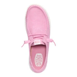 Wendy Stretch Canvas - Foxglove Pink -Hey Dude Store 40902 79S WENDYSTRETCHCANVAS FOXGLOVEPINK TOP conversion1