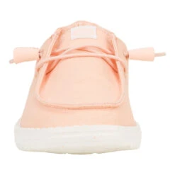 Wendy Stretch Canvas - Peach 13 Wendy Stretch Canvas - Peach -Hey Dude Store 40902 830 WENDYSTRETCHCANVAS PEACH FRONT conversion1