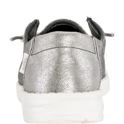 Wendy Metallic Sparkle - Charcoal -Hey Dude Store 41082 025 WENDY METALLIC SPARKLE CARCOAL LEFT BACK conversion1