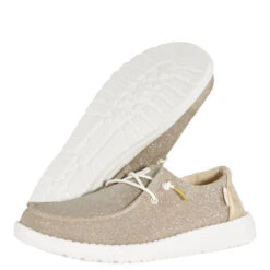 Wendy Metallic Sparkle - Gold -Hey Dude Store 41082 710 WENDY METALLIC SPARKLE GOLD LEFT PAIR BOTTOM conversion1