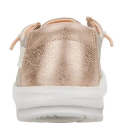 Wendy Metallic Sparkle - Rose Gold -Hey Dude Store 41082 7D9 WENDY METALLIC SPARKLE ROSE GOLD LEFT BACK conversion1