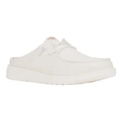Wendy Slip Classic - White 17 Wendy Slip Classic - White -Hey Dude Store 41269 100 WENDYSLIPCLASSIC WHITE RIGHT 3QTR