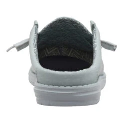 Wally Slip Stretch Canvas - Puritan Grey -Hey Dude Store 41293 1VV WALLYSLIPSTRETCHCANVAS PURITANGREY BACK conversion1