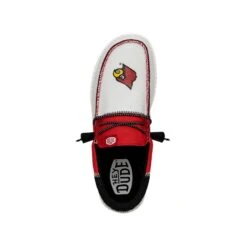 Men's Wally Tri Louisville Cardinals - Louisville Red/Black -Hey Dude Store 41322 643 WALLYTRILOUISVILLECARDINALS REDBLACK LEFTTOP