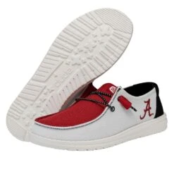 Wendy Alabama Crimson Tide - Bama Crimson/White -Hey Dude Store 41340 6XA WENDYALABAMACRIMSONTIDE CRIMSONWHITE LEFTPAIRBOTTOM