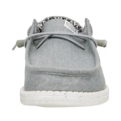 Wally Stretch Canvas Wide - Light Grey -Hey Dude Store 41785 007 WallyStretchCanvasWide LightGrey LEFT FRONT conversion1 8d224903 14fb 47be b8d3 31808569d264