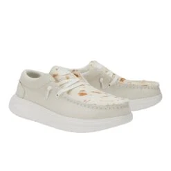 Wendy Comf Luxe - Ivory -Hey Dude Store 41865 105 WENDY X LUXE IVORY RIGHT PAIR