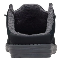 Wally Slip Warmth - Black/Smoke Grey -Hey Dude Store 41869 0PM WALLYSLIPWARMTH BLACKSMOKEGREY BACK conversion1