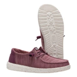 Wendy Stretch Sox - Burgundy -Hey Dude Store 41878 605 WENDYSTRETCHSOX BURGUNDY PAIR BOTTOM conversion1