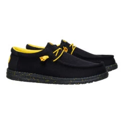 Wally Stretch Sox - Black/Yellow -Hey Dude Store 41898 064 WALLYSTRETCHSOX BLACKYELLOW PAIR conversion1