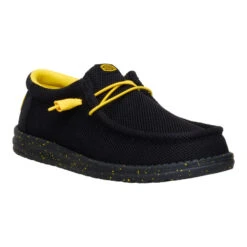 Wally Stretch Sox - Black/Yellow -Hey Dude Store 41898 064 WALLYSTRETCHSOX BLACKYELLOW RIGHT SIDE conversion1