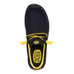 Wally Stretch Sox - Black/Yellow -Hey Dude Store 41898 064 WALLYSTRETCHSOX BLACKYELLOW TOP conversion1