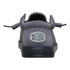 Wally Stretch Sox - Granite Grey/Black 18 Wally Stretch Sox - Granite Grey/Black -Hey Dude Store 41898 1U4 WALLYSTRETCHSOX GRANITEGREYBLACK BACK conversion1