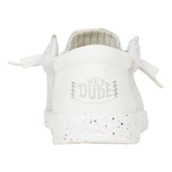 Wally Stretch Sox - Storm White -Hey Dude Store 41898 1UO WALLYSTRETCHSOX STORMWHITE BACK