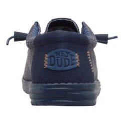 Wally Stretch Sox - Navy Blazer -Hey Dude Store 41898 4UC WALLYSTRETCHSOX NAVYBLAZER BACK conversion1