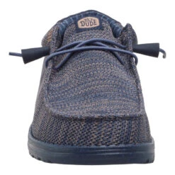 Wally Stretch Sox - Navy Blazer -Hey Dude Store 41898 4UC WALLYSTRETCHSOX NAVYBLAZER FRONT conversion1