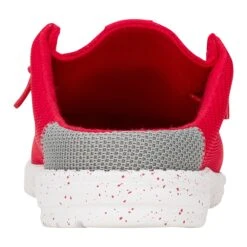 Wally Slip Varsity - Red/Grey -Hey Dude Store 41935 642 WALLYSLIPVARSITY RED GREY BACK